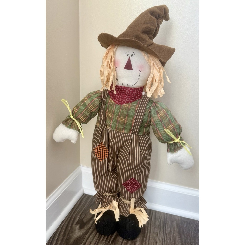 STAND UP SCARECROW FALL HALLOWEEN TABLETOP/SHELF‎ weighted DECORATIONS FIGURES